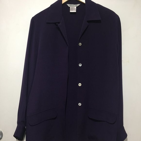 VINTAGE THE WORK CONNECTION TALL SILK BLAZERS SIZE 6 - Picture 5 of 5